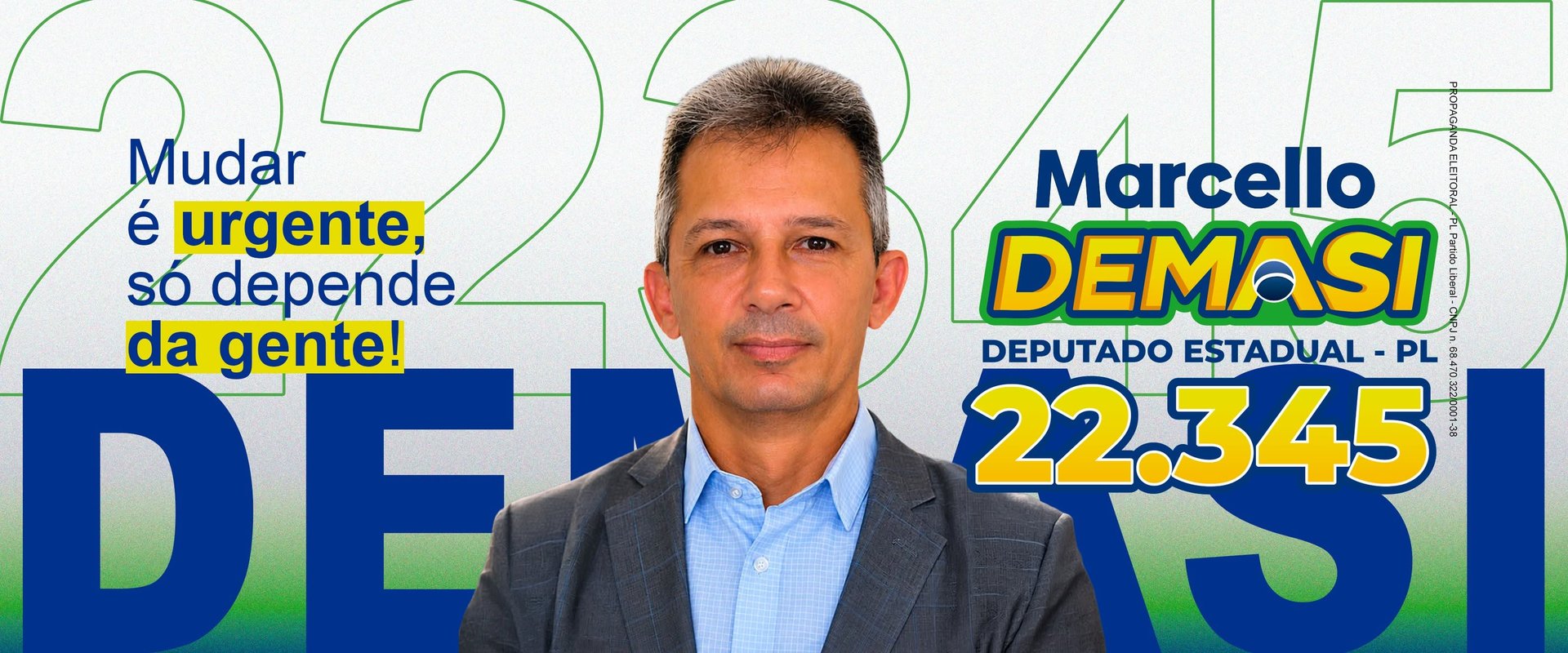 Marcello Demasi, candidato a Deputado Estadual pelo Amazonas — Mudar é urgente, só depende da gente!